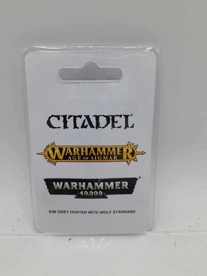 Warhammer 40,000 Space Wolves: Grey Hunter with Standard 40k OOP Finecast NIB