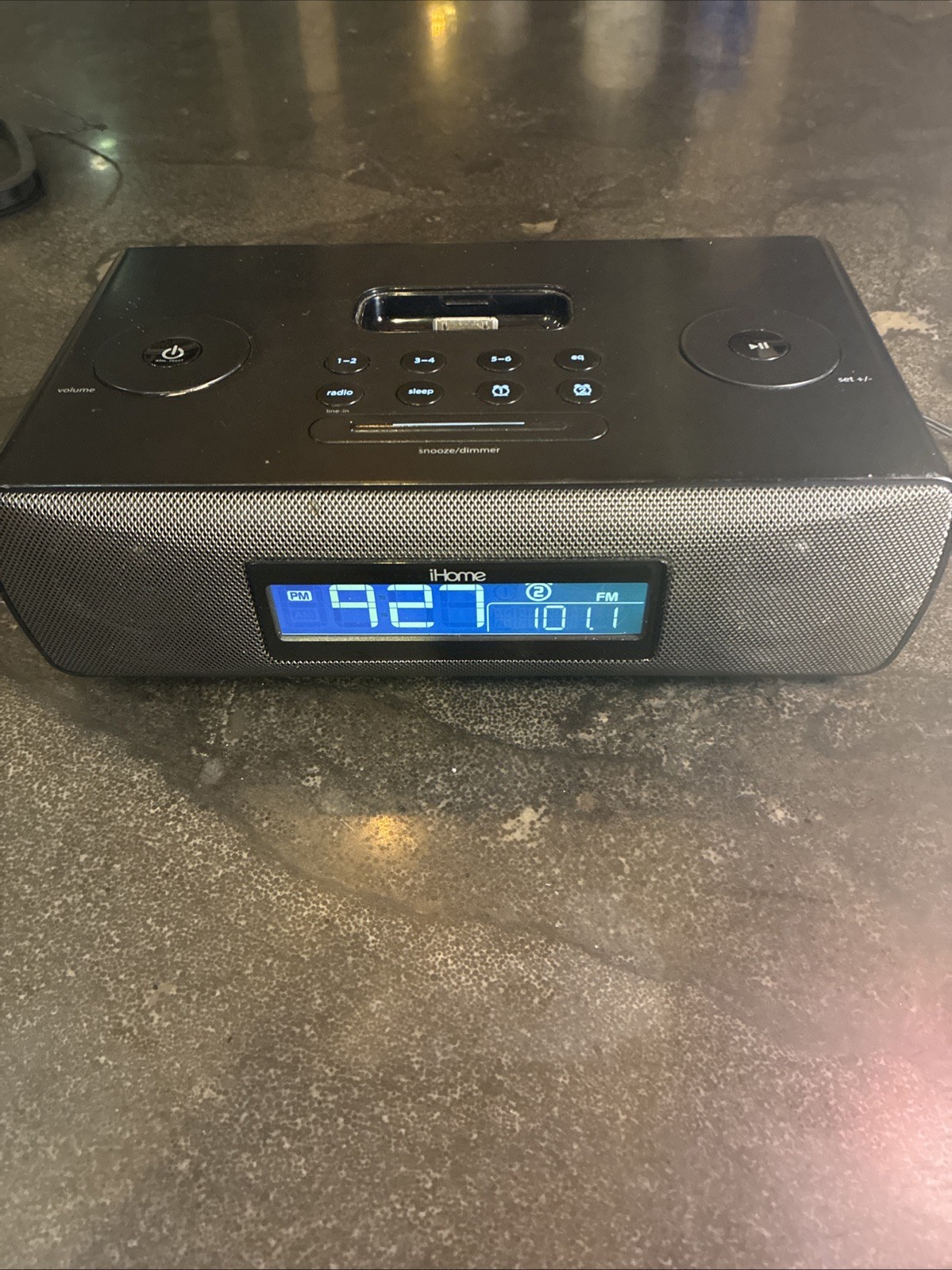 iHome iP87 iPhone iPod Docking Station Dual Alarm Clock Radio Y2K - Tested/Works