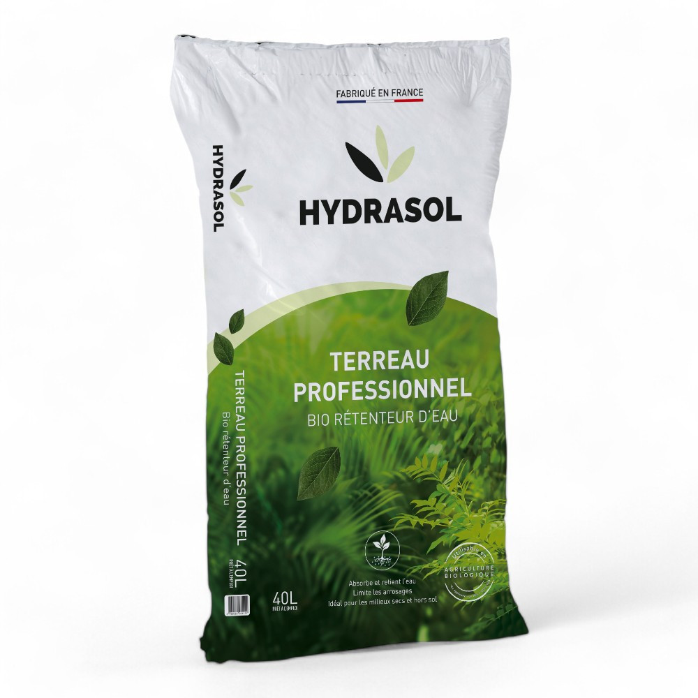 Terreau Hydrasol 40l à forte rétention d'eau pour stimuler l'enracinement PRO154