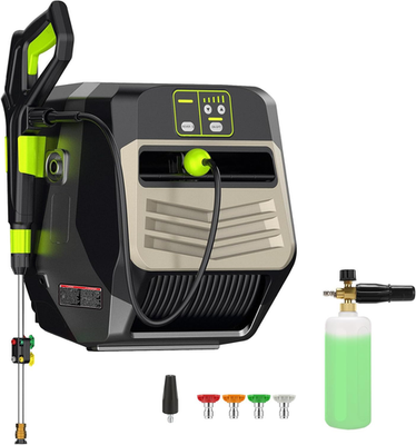 #ad 5500PSI Pressure Washer Wall Mounted Power Cleaner with 100Ft Retractable Pressu $363.99
