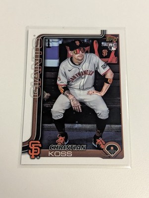 2025 Topps Update #US174 Christian Koss GOLDEN MIRROR VARIATION SSP RC