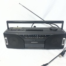 Vintage Classic Magnavox AM-FM Radio/Cassette Player Model AQ5090 Boombox Tested