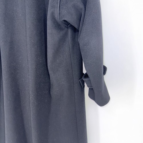 Larry Levine 100 % langer Wollmantel Größe 14 Farbe schwarz Damen Vintage - Bild 10 von 10