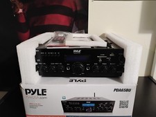 Pyle PDA65BU Stereo Amplifier Bluetooth FM Radio USB SD AUX 200W Black