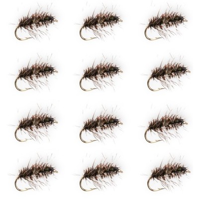 1 Doz (12) - Griffith's Gnat Dry Fly Fishing Trout Flies - Hook Sizes 18-22