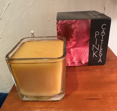 NIB Jeff Leatham X White Barn Flowers By Design Jar Candle Pink Cattleya Bbw