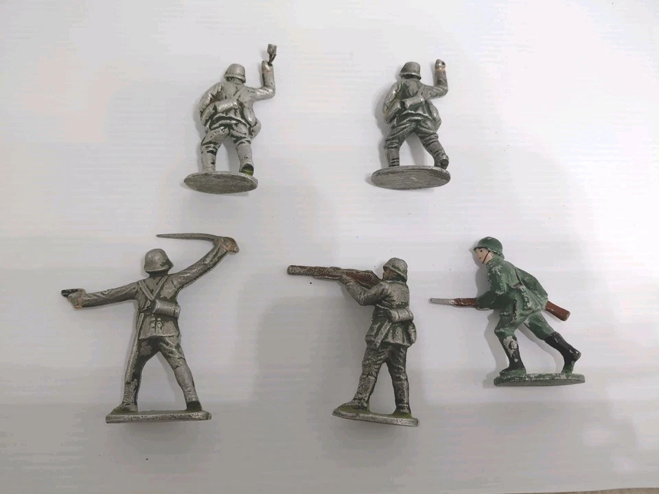 QUIRALU - Lot de 5 Soldats ALLEMANDS. - Photo 4/4