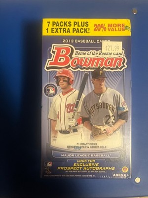 2012 BOWMAN MLB BASEBALL Sealed BLASTER Box Bonus Early TROUT HARPER FREEMAN