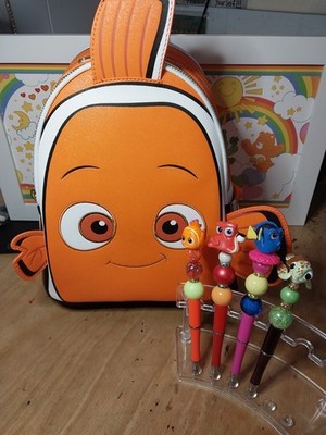Loungefly Disney 20th Anniversary Finding Nemo Mini Backpack and Pen Set