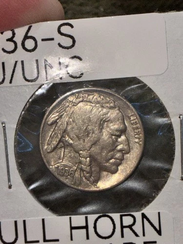 UNC UNCIRCULATED BU 1936-S BUFFALO FULL HORN NICE COIN HIGHER GRADE!