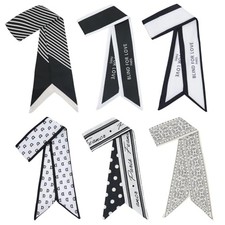 Purse Scarf for Women, Multifunctional Skinny Scarf for Bags Hair A Style 7