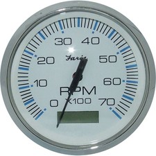 Faria Tacho/Hourmeter in Chesapeake SS White (7000RPM / Petrol) FAR33840