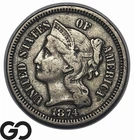 1874-P Three Cent Nickel — photo from another recent sale