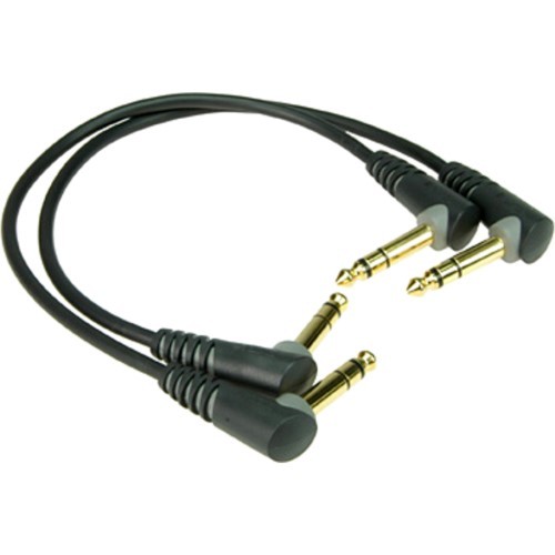 Klotz Klinke 90° Patchkabel stereo 0,3 m PAAR | Neu