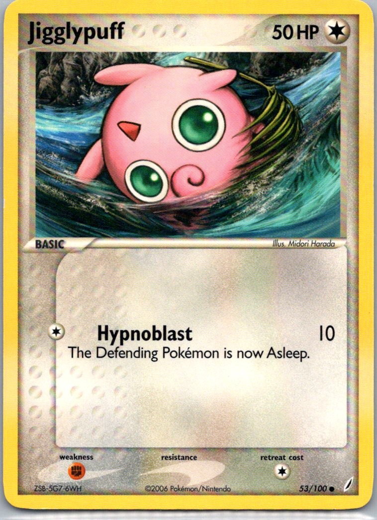 Pokemon TCG Jigglypuff 53/100 Crystal Guardians NM