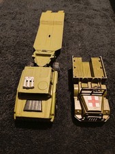MATCHBOX BATTLE KINGS DI CAST MILITARY AMBULANCE +TANK TRANSPORTER