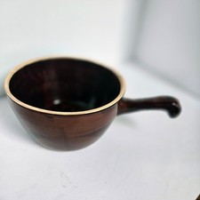 Old Hickory Sauce Pan - Bean Pot - Casserole - Stunning Mottled Brown Glaze