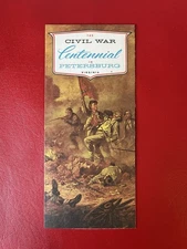 Vintage Tourist Brochure Virginia Civil War Centennial In Petersburg 1960s