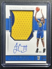 JACOB EVANS III 2018-19 PANINI NATIONAL TREASURES #122 ROOKIE PATCH AUTO 90/99