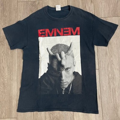 Eminem The Monster Tour 2014 Unisex Black T-Shirt Size M Concert Shirt Faded