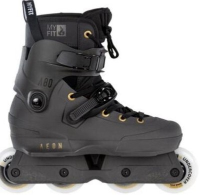 USD Aeon 80 Sand Aggressive Inline Skates Mens 11-12 45-46 Grey Unibody