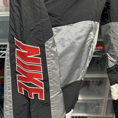 Supreme Nike Track Pants Mens Small Black Silver SS19 Rare