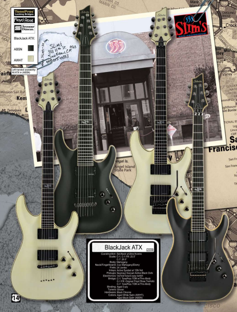 Schecter Diamond Series 2008 Blackjack ATX C-1 Aged White Made in