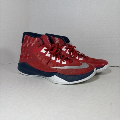 Nike Zoom Devosion Red 844592-601 Basketball Sneakers Men s Size 8