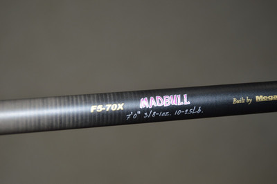 Megabass Destroyer madbull P5 casting rod USA F5-70X 7' hardly used