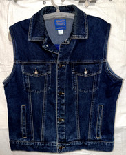 Pendleton Originals Men Vtg Blue Denim Wool Back Southwestern Vest Med RN29685