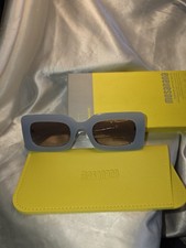  E6  Mosanana Trendy Rectangle Sunglasses Gray Frames Women