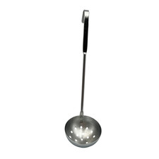 Vintage Shinaware Chrome Slotted Ladle Hook Handle 12" Made in USA