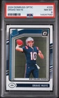 Drake Maye 2024 Donruss Optic Rated Rookie PSA 8 New England Patriots