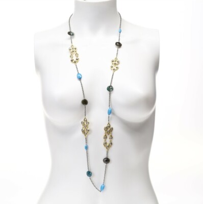 ALEXIS BITTAR Elements Cholulian Semi Precious Stone Long Station 135156