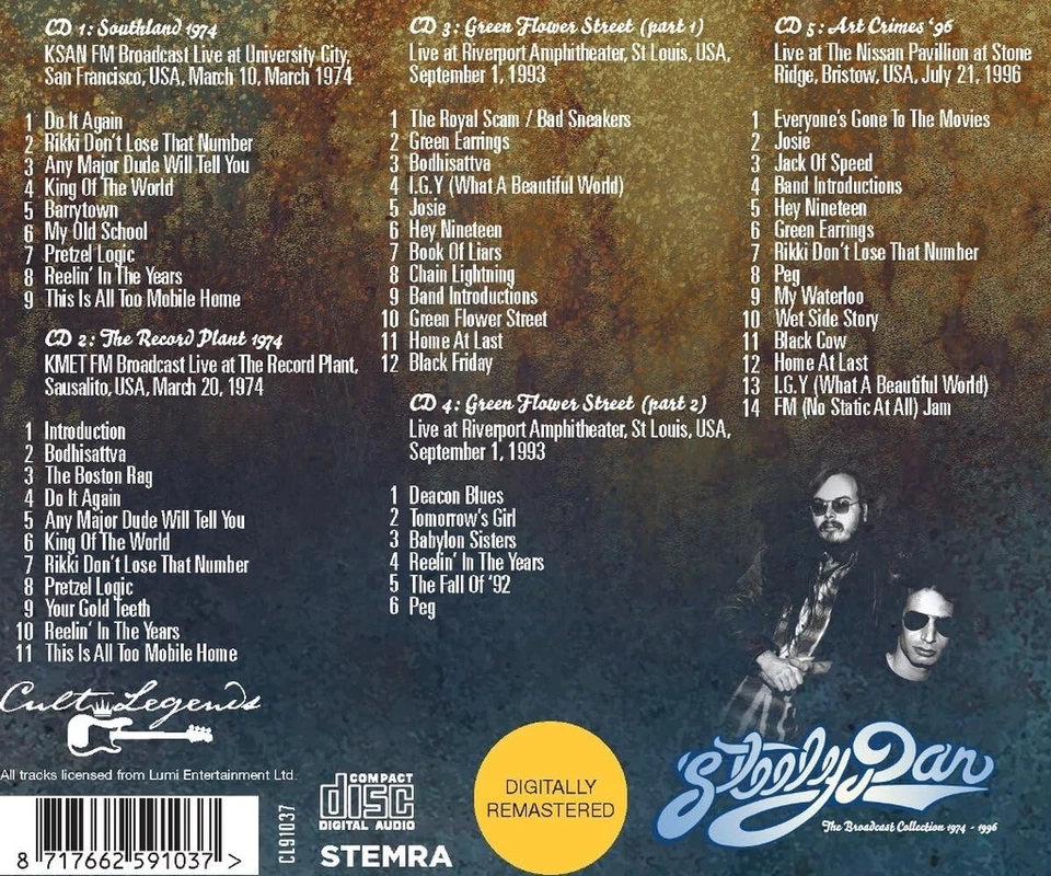 Steely Dan – The Broadcast Collection 1974 -1996 5 CD Set