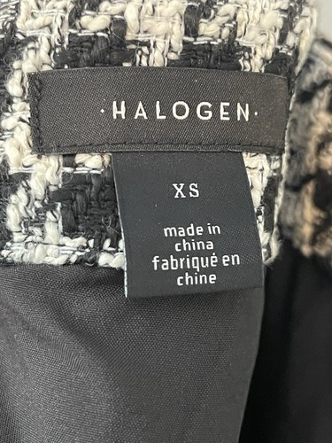 Halogen Tweed A-Linie schwarz weiß Rock Gr. XS neu ohne Etikett - Bild 5 von 8