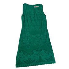 Eliza J Lace Overlay Sheath Dress Sz 0 Emerald Green Wedding Guest Bridal Shower