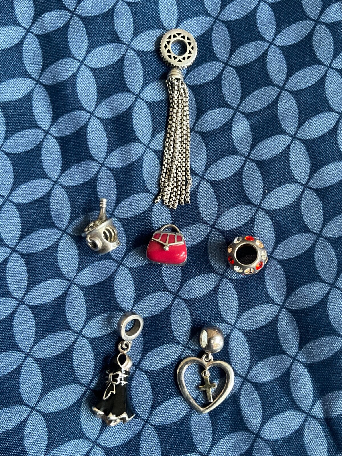 PANDORA Authentic Charms 925 Sterling Silver Set 6