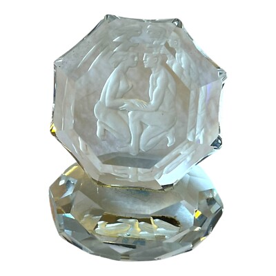 Preciosa Kristallfigur Sternzeichen Zwilling Kristall H 4 cm Gemini Figur  48576