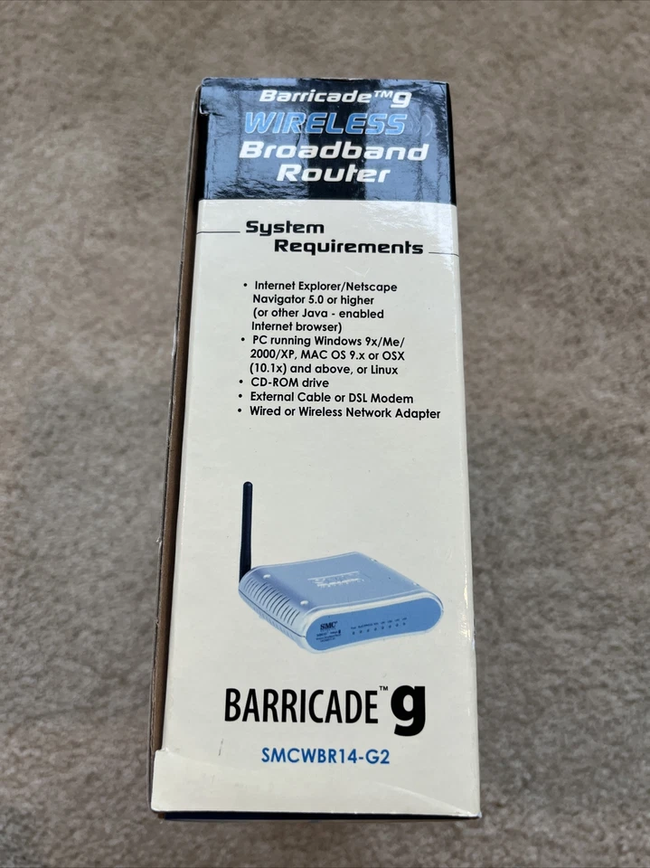 SMC Networks Barricade G 2.4GHz/54Mbps Wireless Cable/DSL Broadband Router - Image 4 of 4