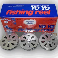 Lot of 3 - Mechanical Fishing Snare Reel Yo Yo Hunting 