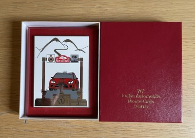 Trophäe Emailschild 76. Rallye Monaco Monte Carlo 2008