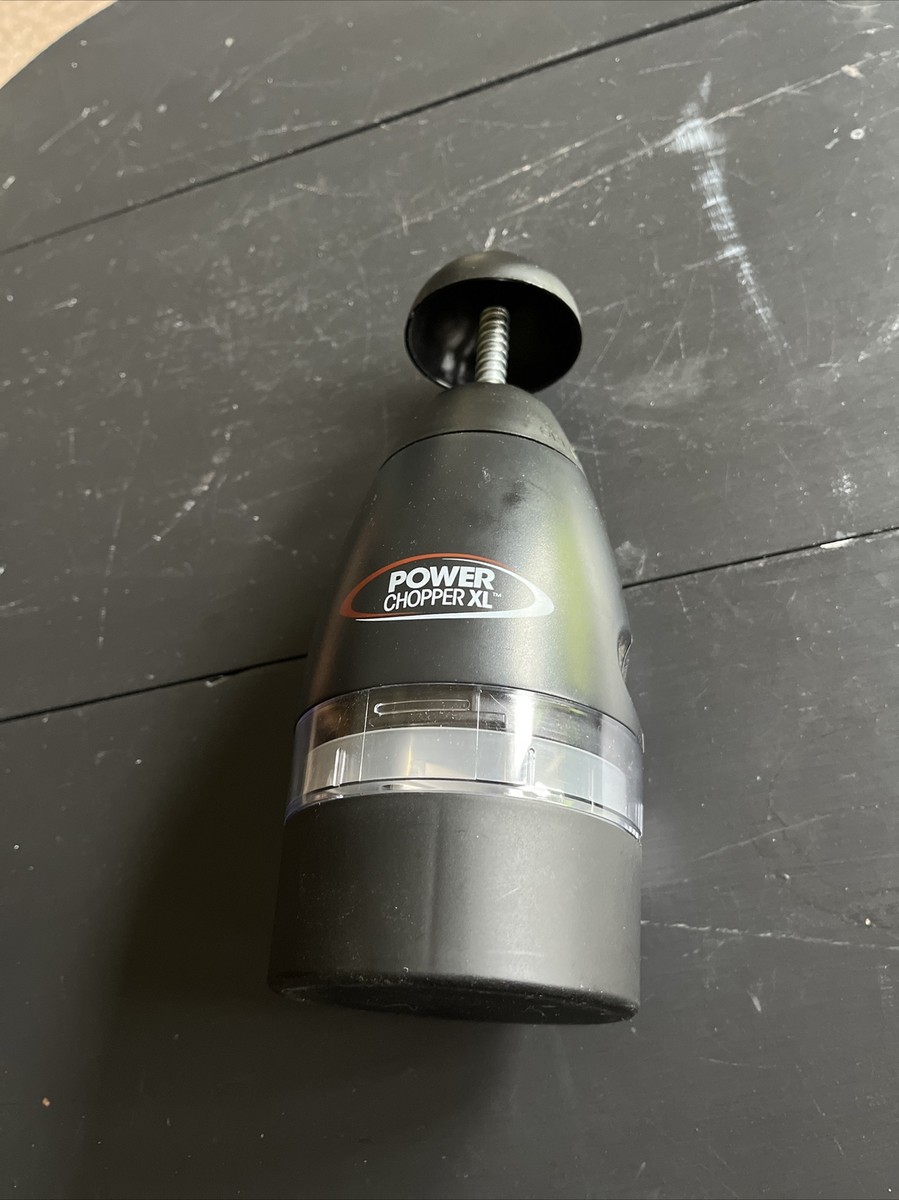 Power Chopper XL Food Chopper Tool Black Plastic with Cap - Works