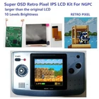 Retro Pixel IPS Backlight LCD Screen For NEO GEO Pocket Color NGPC Game Console