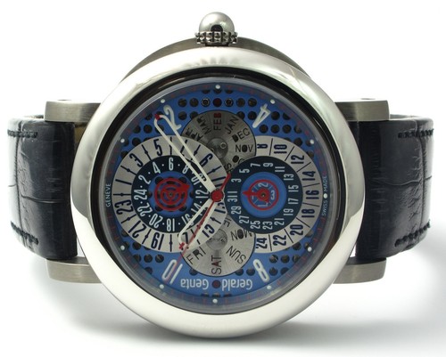 GERALD GENTA ARENA Calendario Perpetuo Orologio da uomo automatico  AQG.Y.87.129.CM.BD | eBay