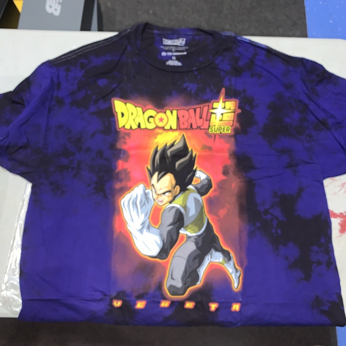 Dragon Ball Z Super T-Shirt Vegeta Purple Men's Size XL Toei