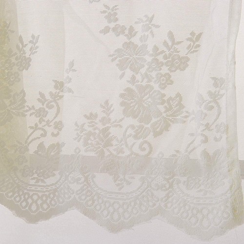 Vintage Embroidered Sheer Lace Window Curtain Kitchen Valance Cafe Tiers Bedroom - Picture 39 of 67