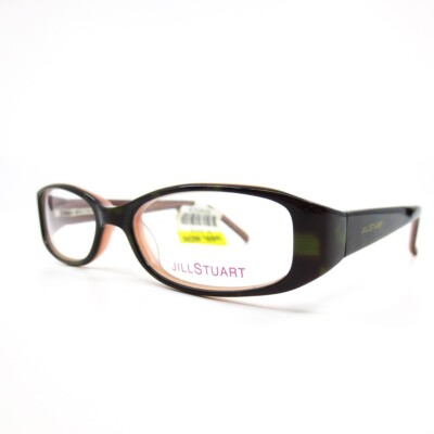 JILL STUART JS276-2 Pink black Womens Rectangle Full Rim Eyeglasses 49-16-125