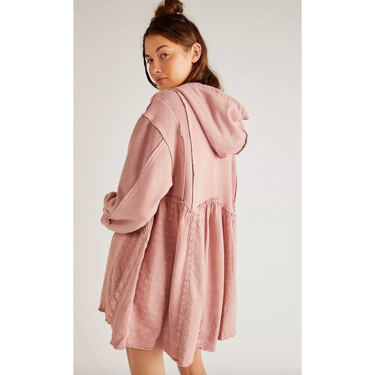 Free People Juniper Pullover Embroidered Hoodie Size XS S M | eBay