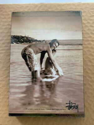 STUSSY USA Vintage Shadowbox Mini Poster-''Ena keiki, e nana i ke kemu''